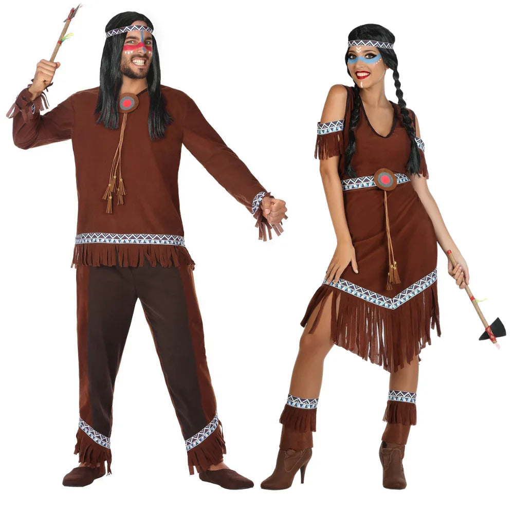 Disfraces en Pareja de Indios Nativos Americanos Indio Disfraces Simon