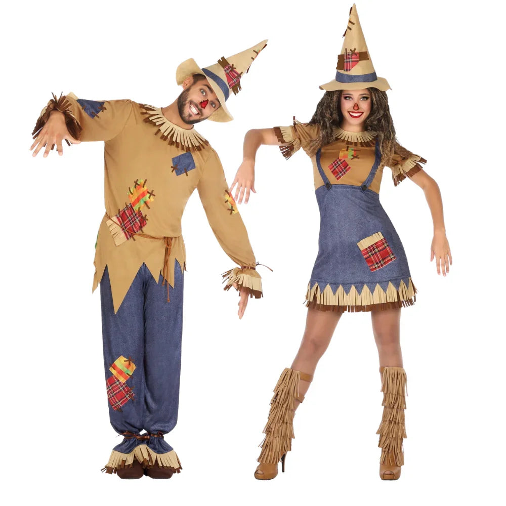 Disfraces en Pareja de Espantapájaros Espantapájaros Disfraces Simon