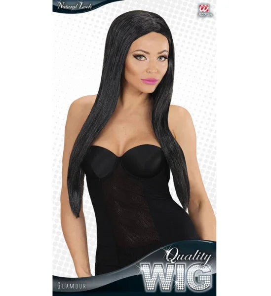 Peluca Morena Larga sin Flequillo COMPLEMENTOS Widmann