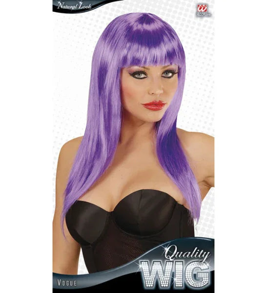 Peluca con Melena Morada COMPLEMENTOS Widmann