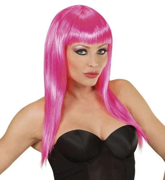 Peluca con Melena Rosa COMPLEMENTOS Widmann