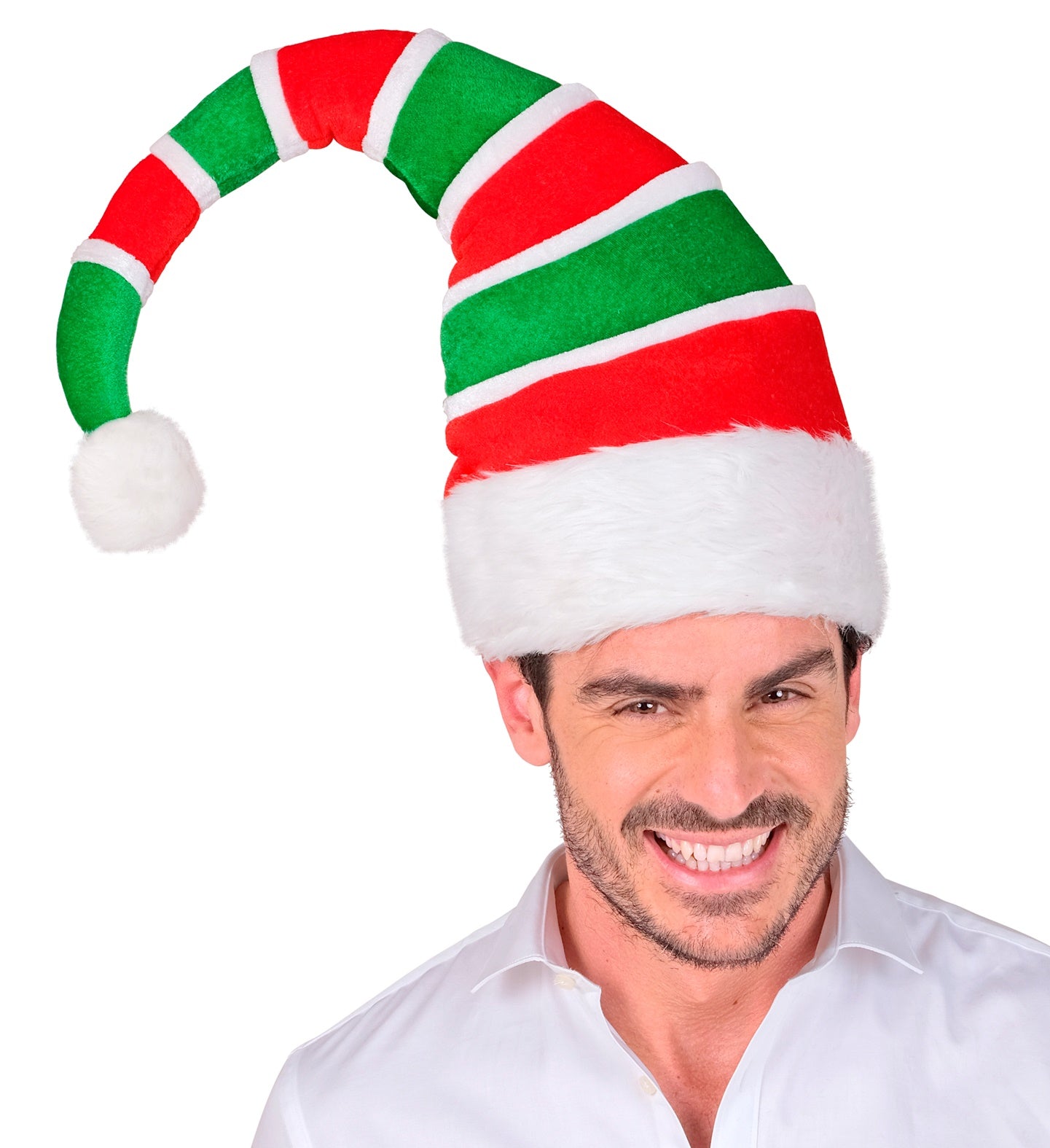 Gorro de Elfo Navideño de Peluche Acolchado Elfos Navideños Widmann