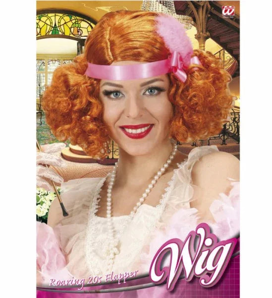 Peluca Charlestón Pelirroja Años 20 COMPLEMENTOS Widmann