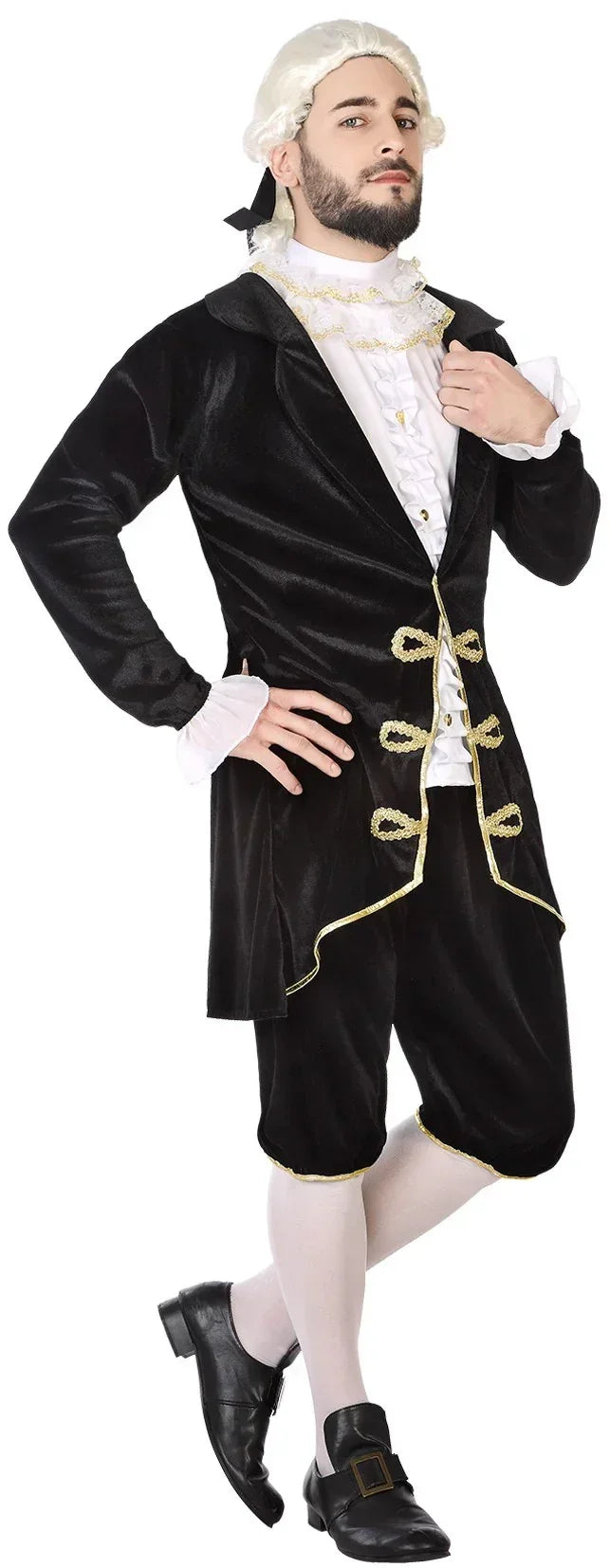 Disfraces en Pareja de Cortesanos Negros Venecianos y de Época Disfraces Simon