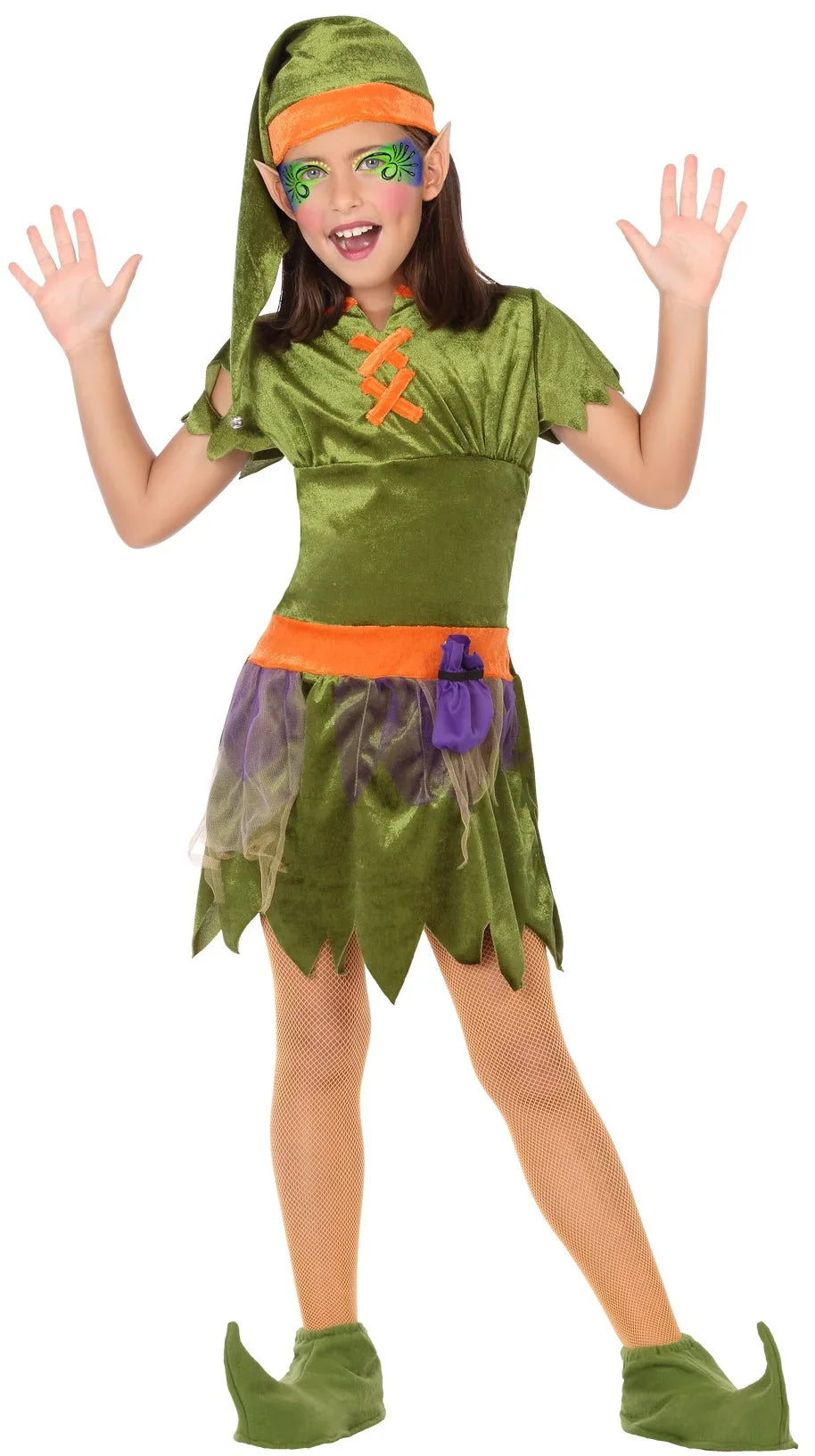 Disfraz de Duende del Bosque para Niña Duendes, Hadas y Elfos Atosa