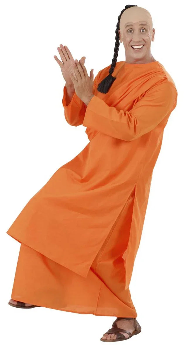 Disfraz de Monje Budista Naranja para Hombre Adultos Widmann