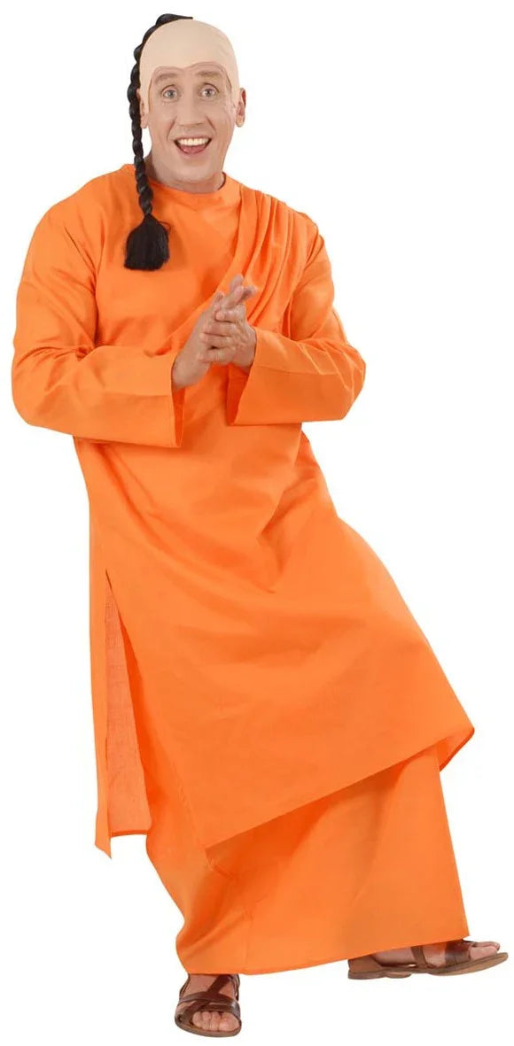 Disfraz de Monje Budista Naranja para Hombre Adultos Widmann