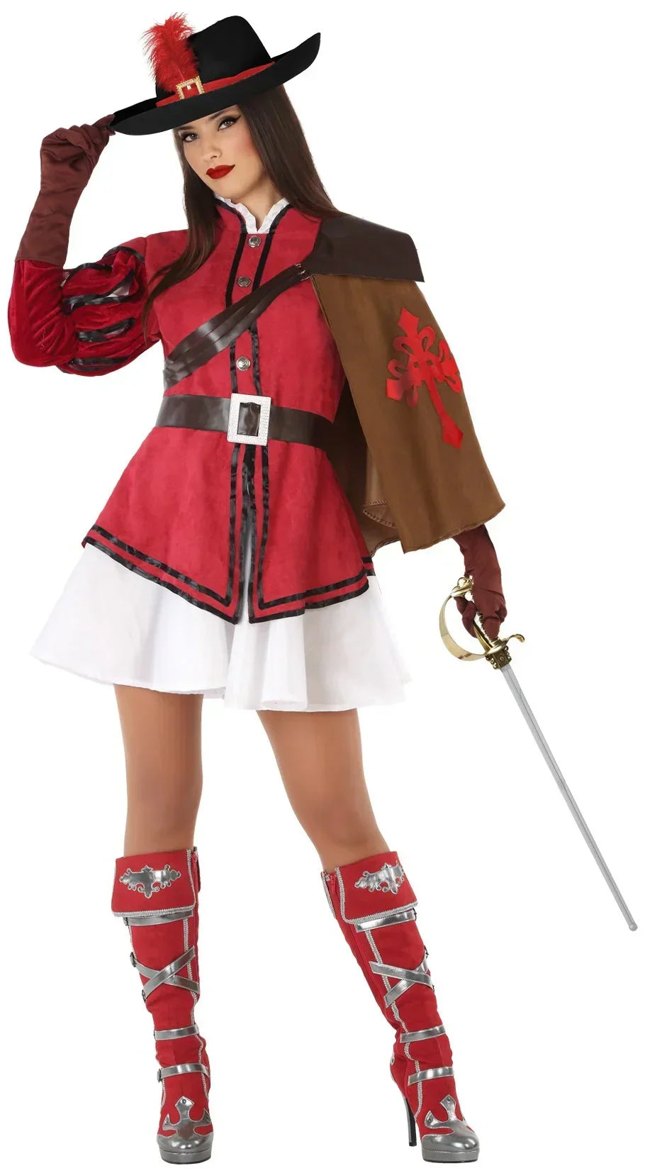 Disfraces en Pareja de Mosqueteros Rojos Mosqueteros Disfraces Simon