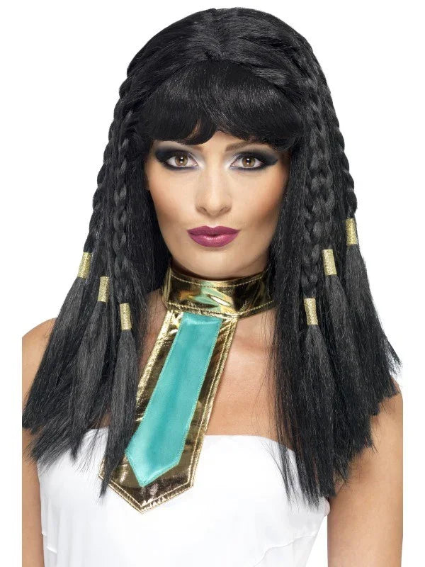 Peluca Cleopatra Morena con Trenzas COMPLEMENTOS Smiffys