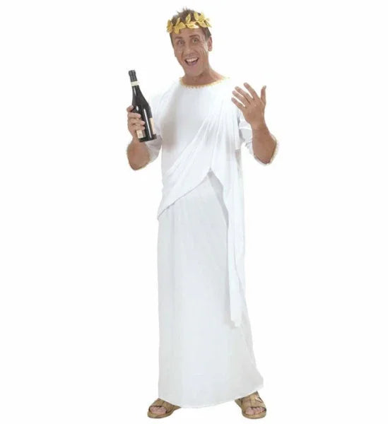 Túnica Romana Blanca Unisex para Adulto Disfraces Baratos Widmann