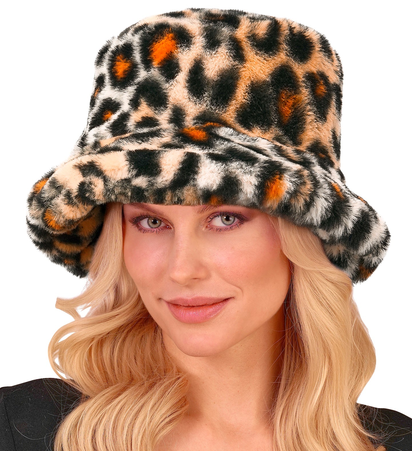 Gorro Pescador de Peluche con Estampado de Leopardo Sombreros y Gorros Widmann