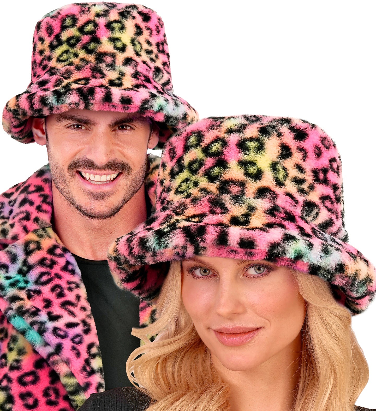 Gorro Pescador de Peluche de Leopardo Multicolor Sombreros y Gorros Widmann