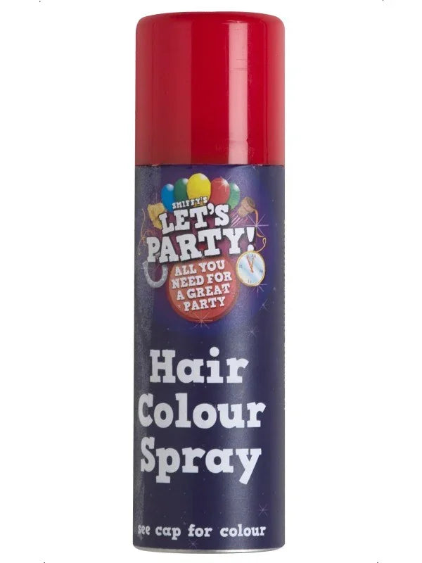 Spray para el Pelo en Rojo COMPLEMENTOS Smiffys
