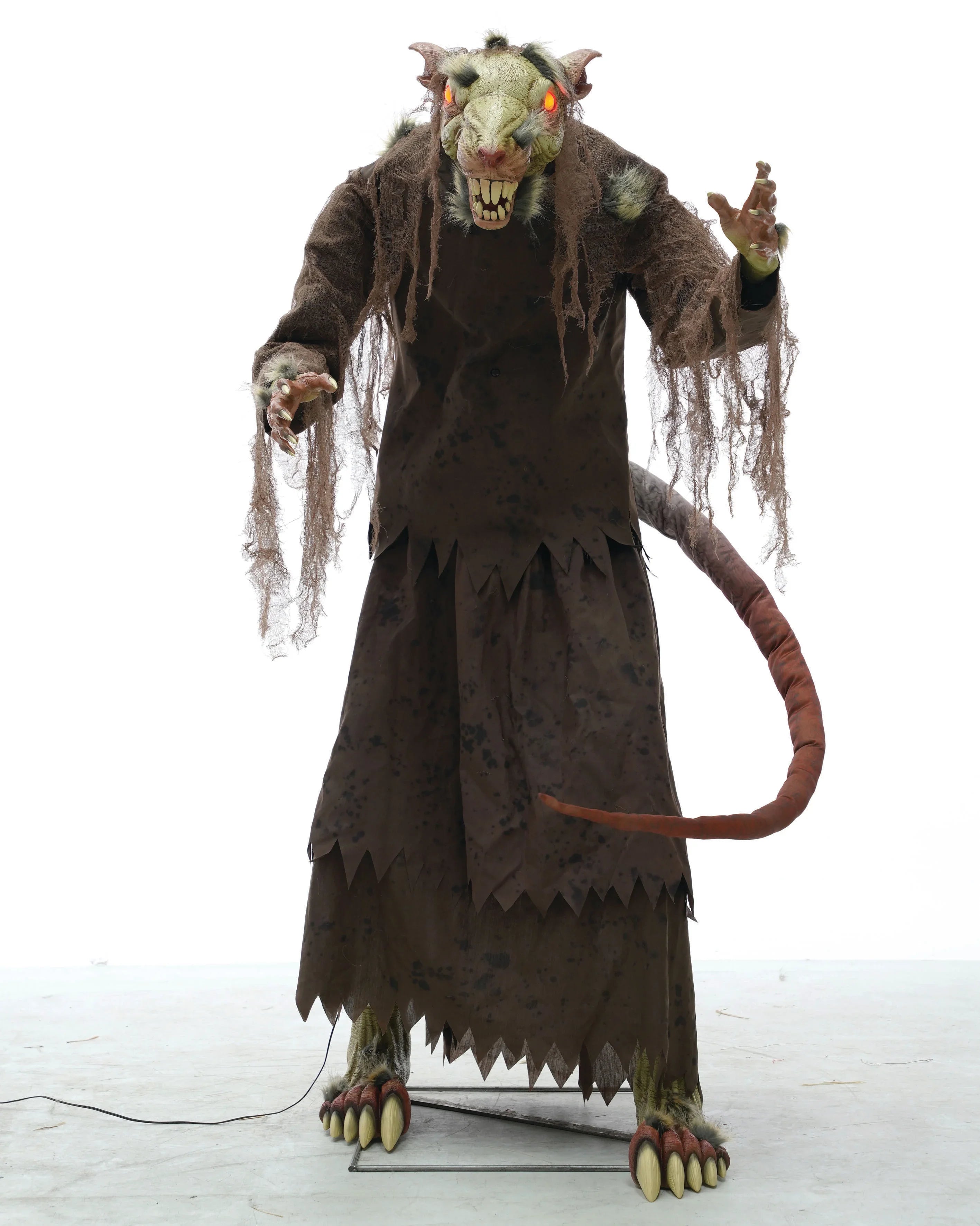 Rata Gigante Monstruosa con Movimiento, Luz y Sonido Decoración Halloween Palmer