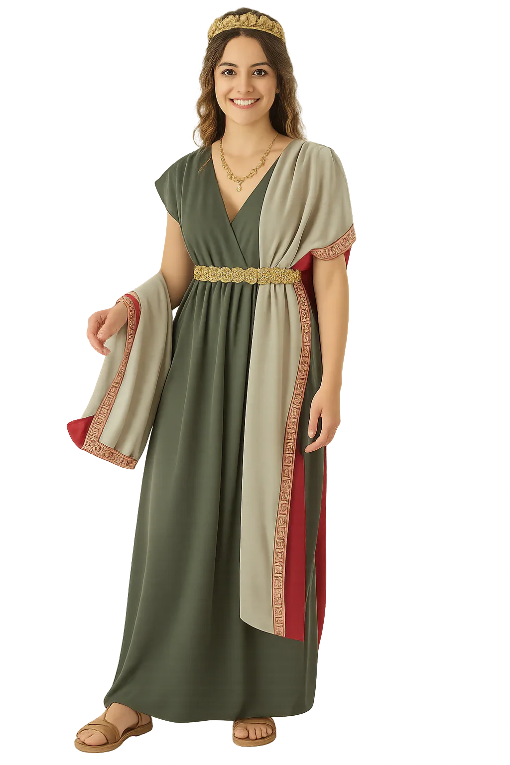 Disfraz de Dama Romana para Adulto Romanos y Griegos Llopis