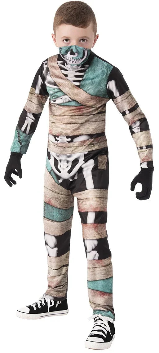 Disfraz de Momia Esqueleto para Niño Momias Rubies