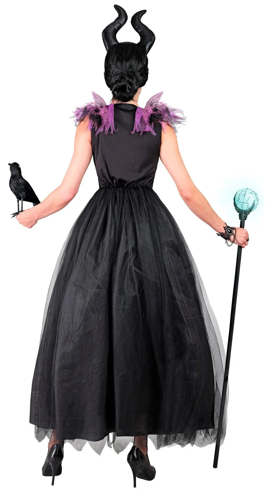 Disfraz de Bruja Maléfica Con Falda de Tul para Mujer Maléfica Widmann