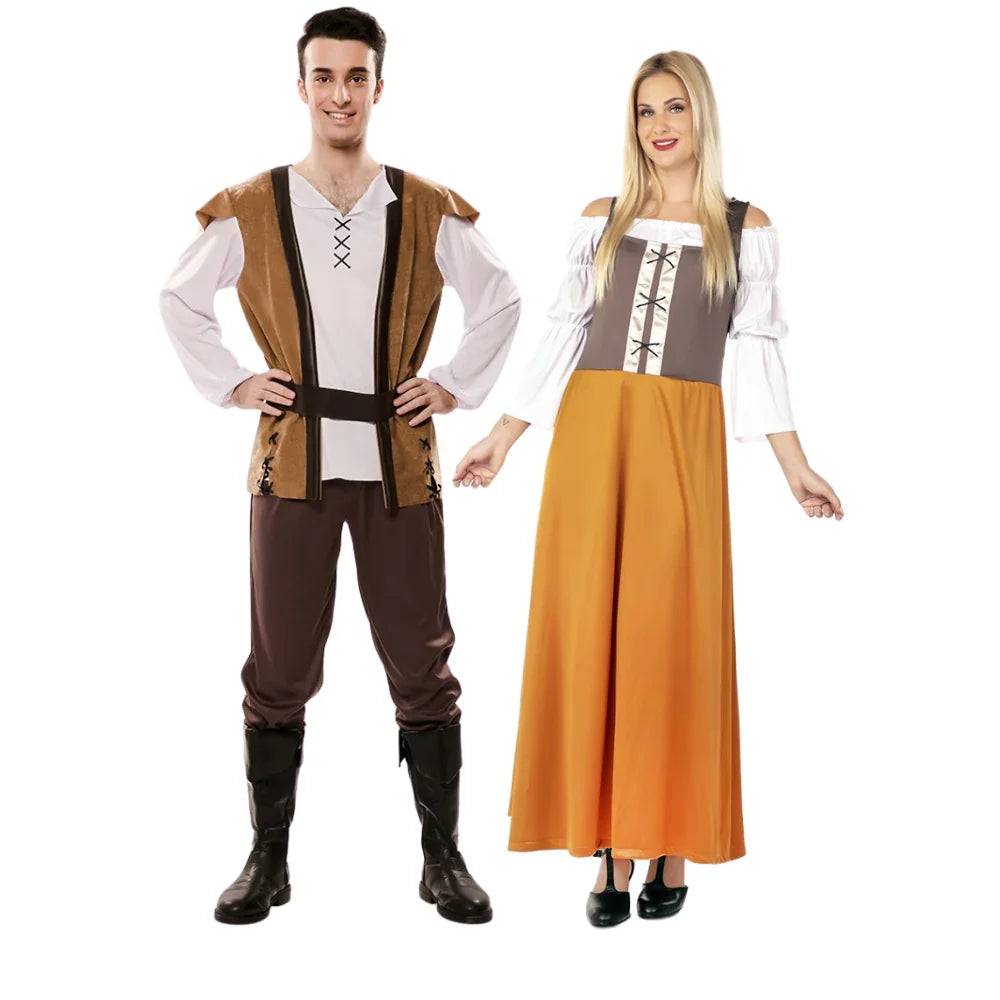 Disfraces en Pareja de Mesoneros Medievales Campesinos y Posaderos Medievales Disfraces Simon