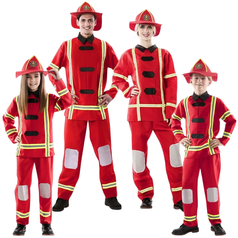 Disfraces para Grupo de Bomberos Rojos Bombero Disfraces Simon