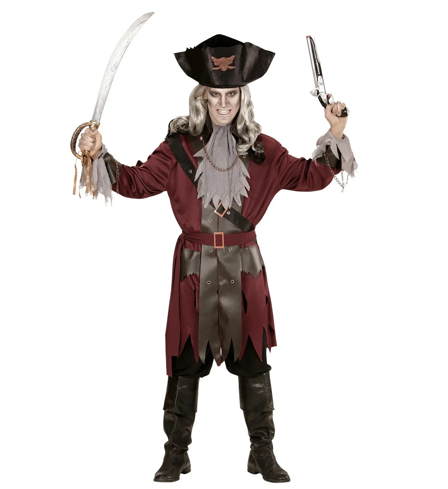 Disfraz de Capitán Pirata Fantasma para Hombre Piratas Widmann