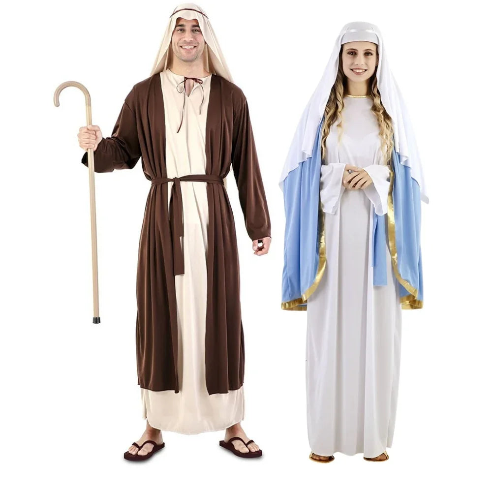Disfraces en Pareja de San José y Virgen María Personajes del Belén Disfraces Simon
