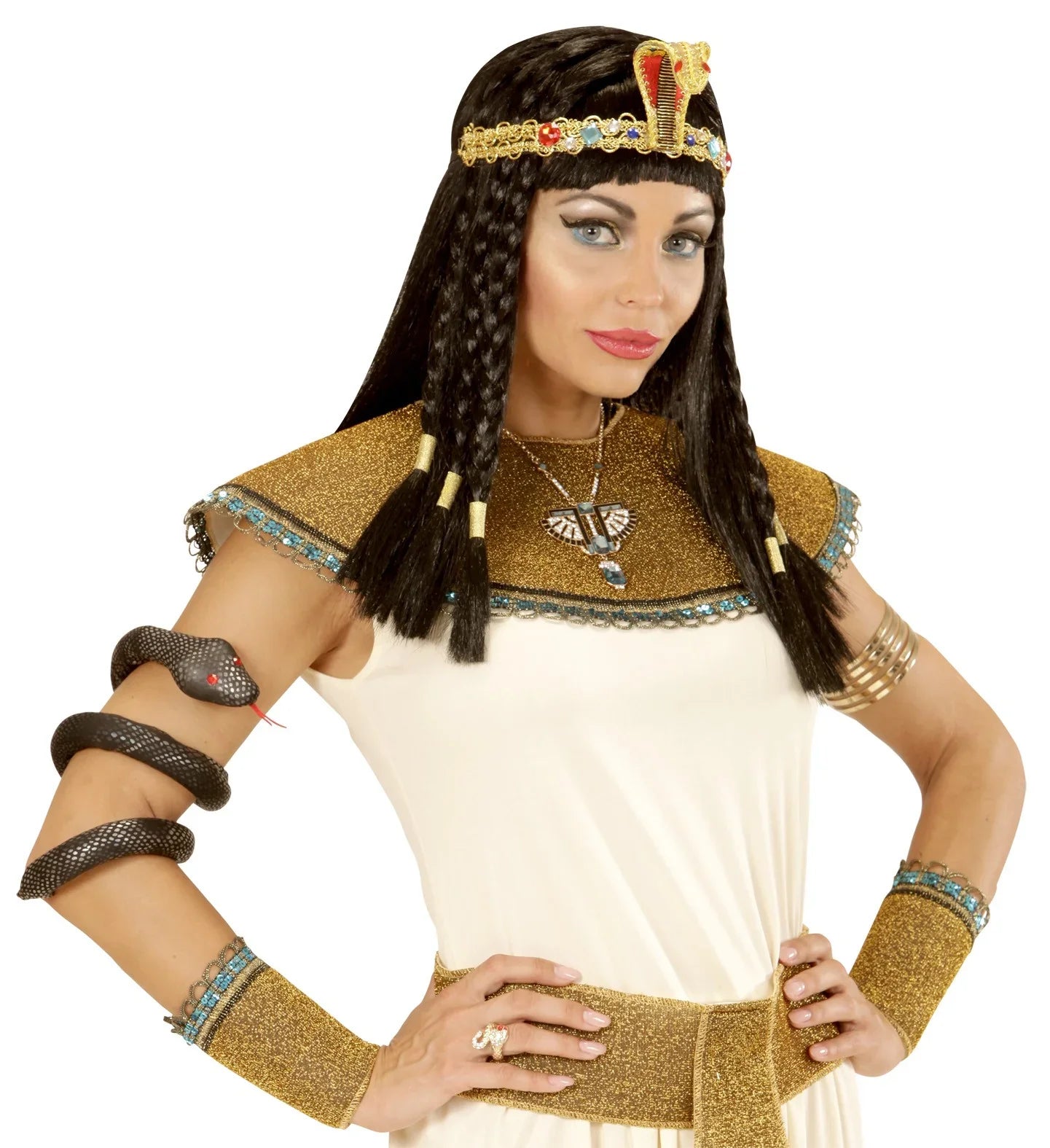 Serpiente con brillos plata moldeable COMPLEMENTOS Widmann