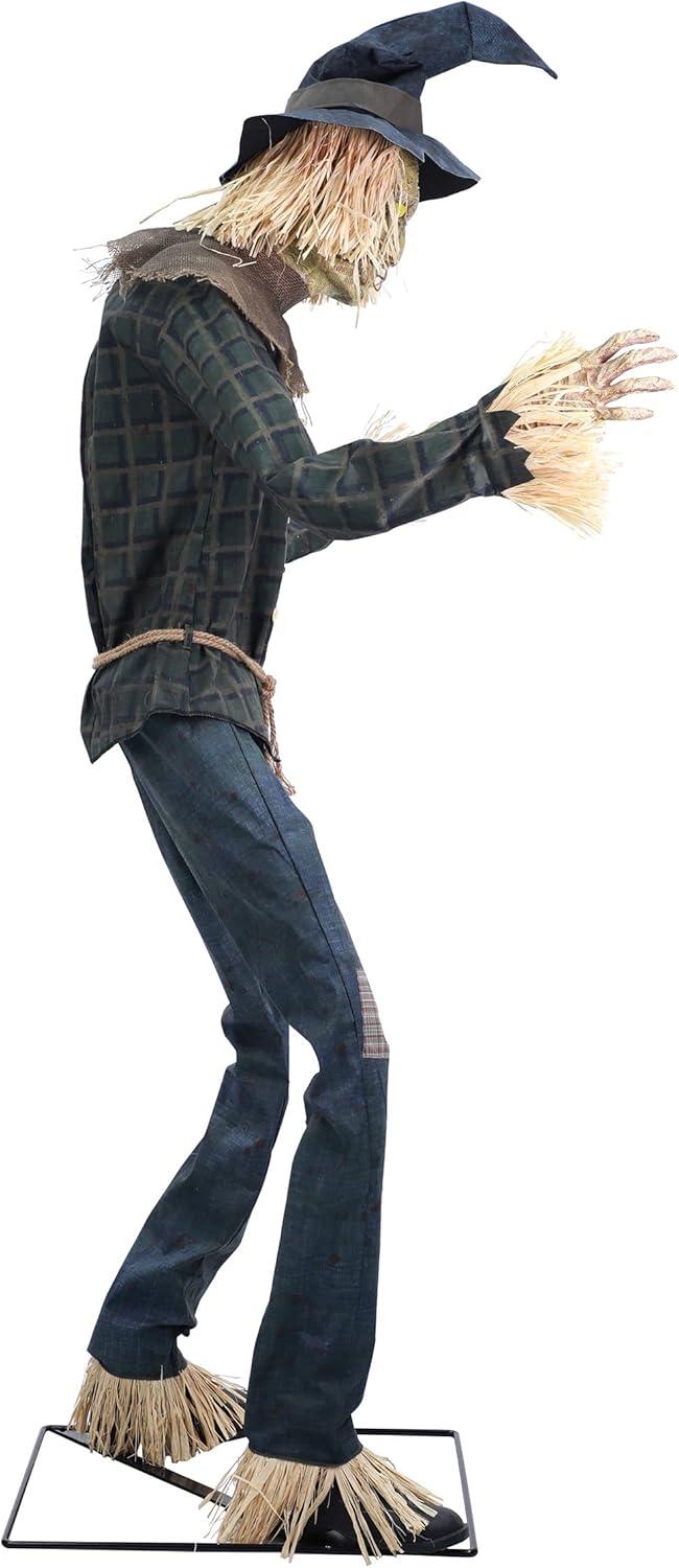 Espantapájaros Terrorífico con Movimiento, Luz y Sonido Decoración Halloween Palmer