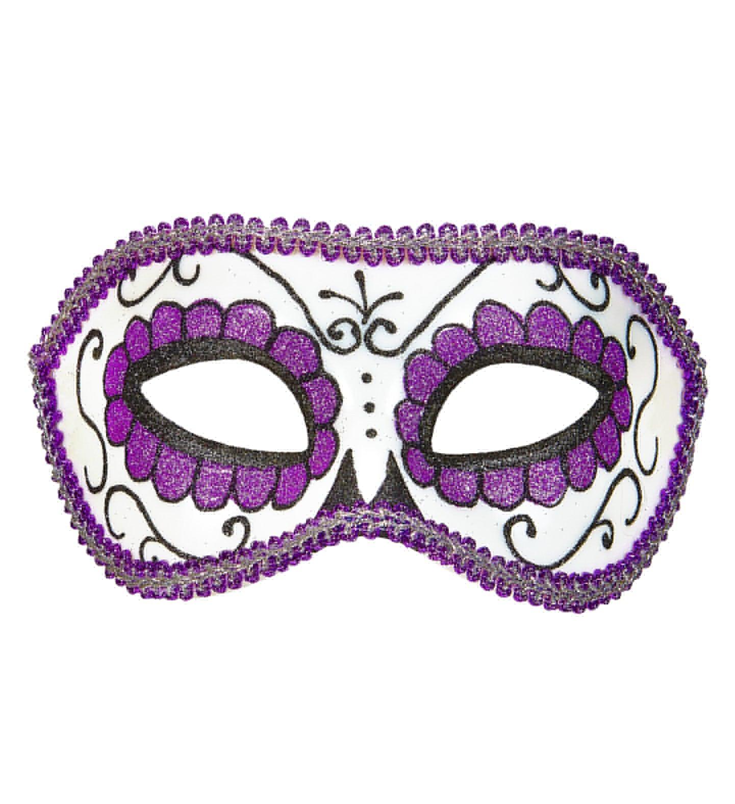 Antifaz morado del Día de los Muertos Antifaces Widmann