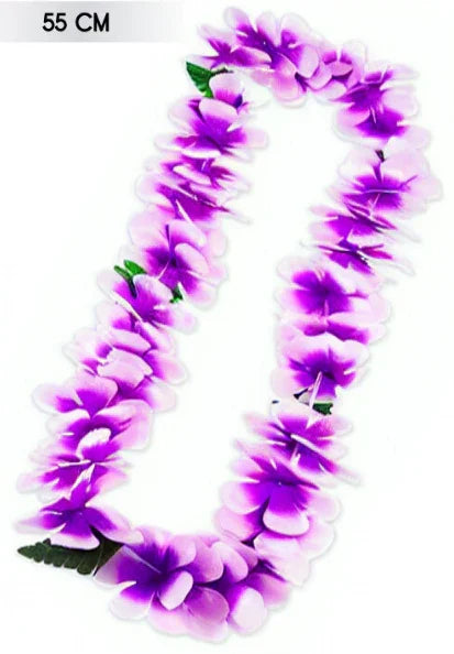 Collar de Flores Hawaiano Morado Collares Hawaianos Partilandia