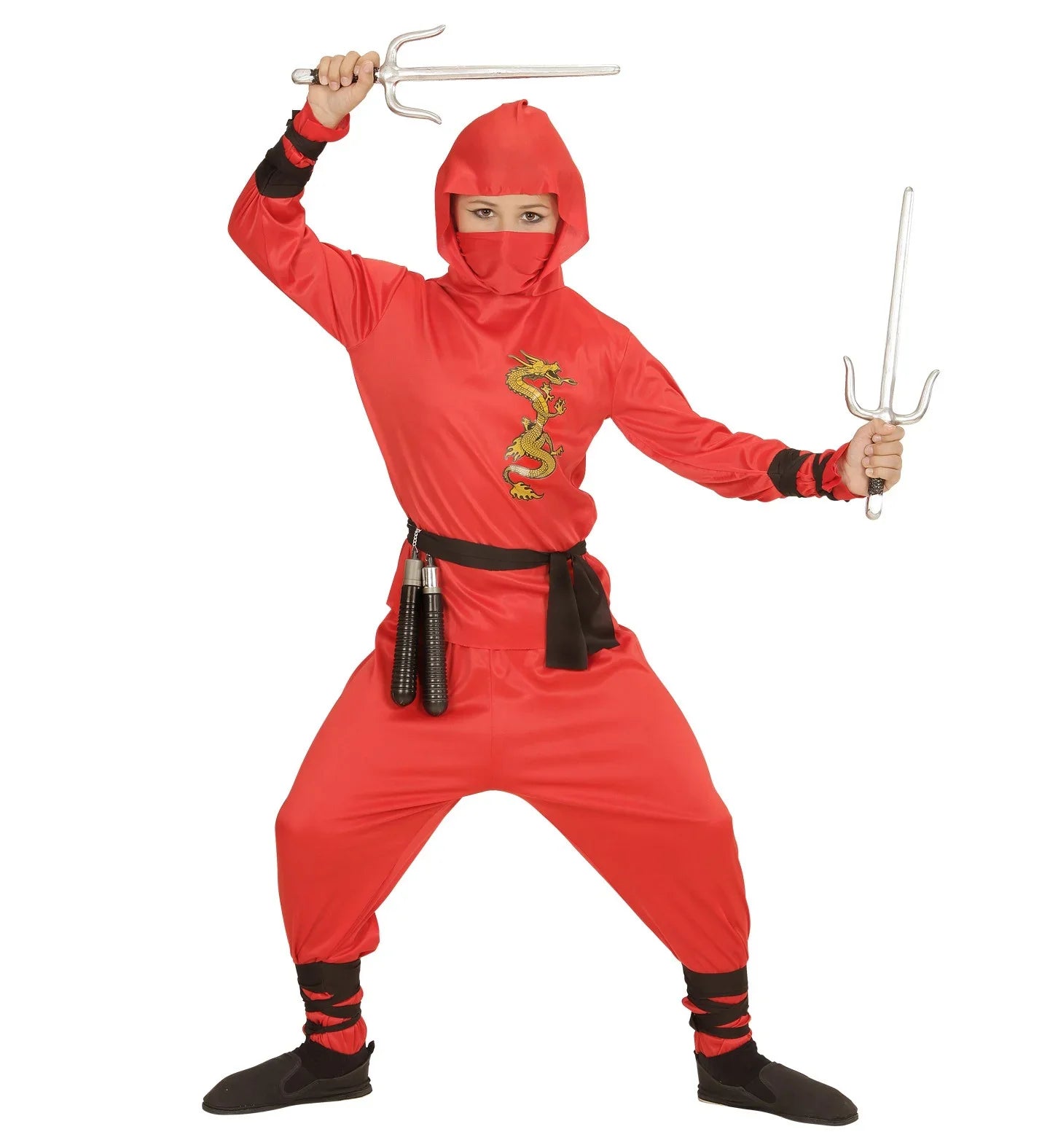 Disfraz de Dragon Ninja Rojo para Niños INFANTILES Widmann