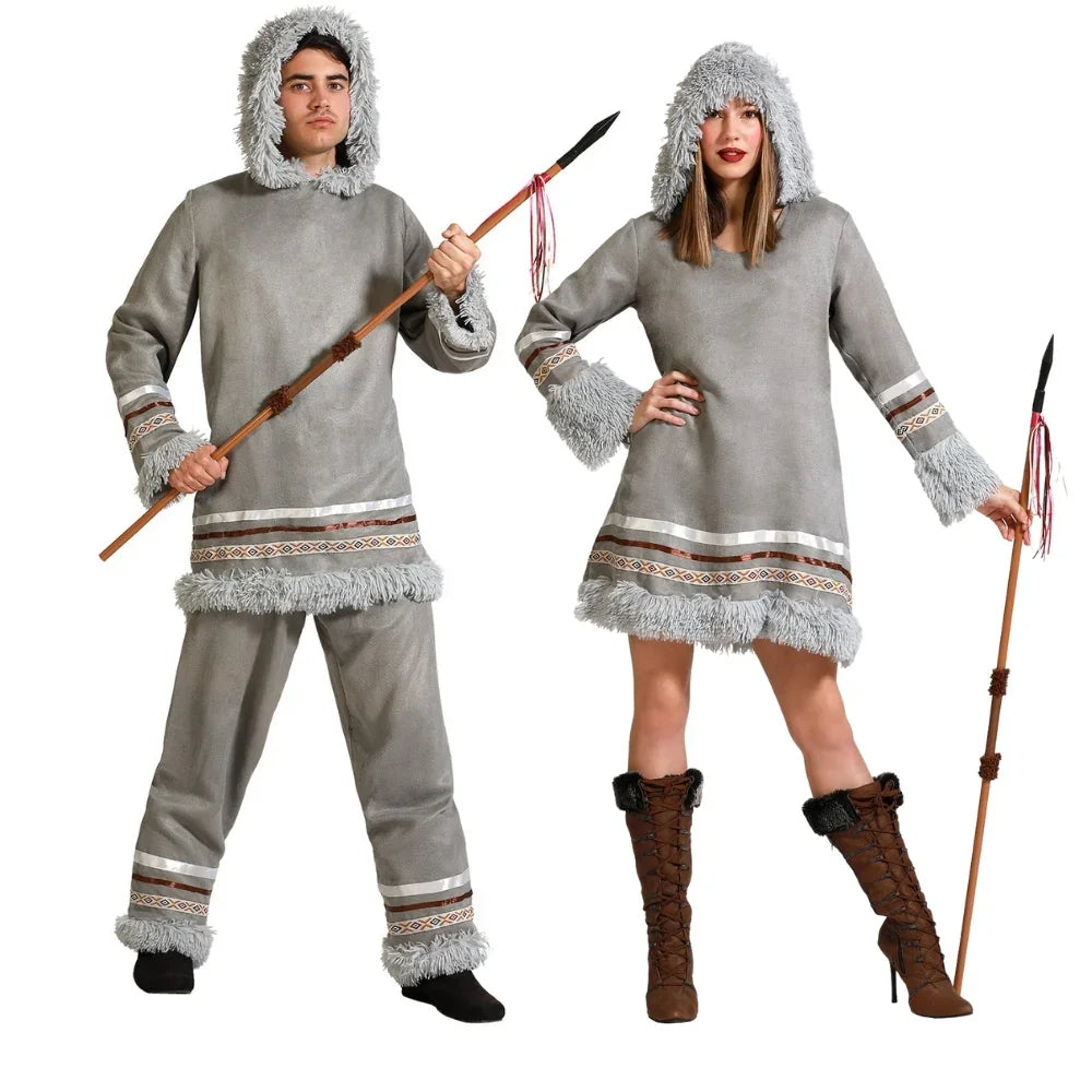 Disfraces en Pareja de Esquimales Grises Esquimales Disfraces Simon