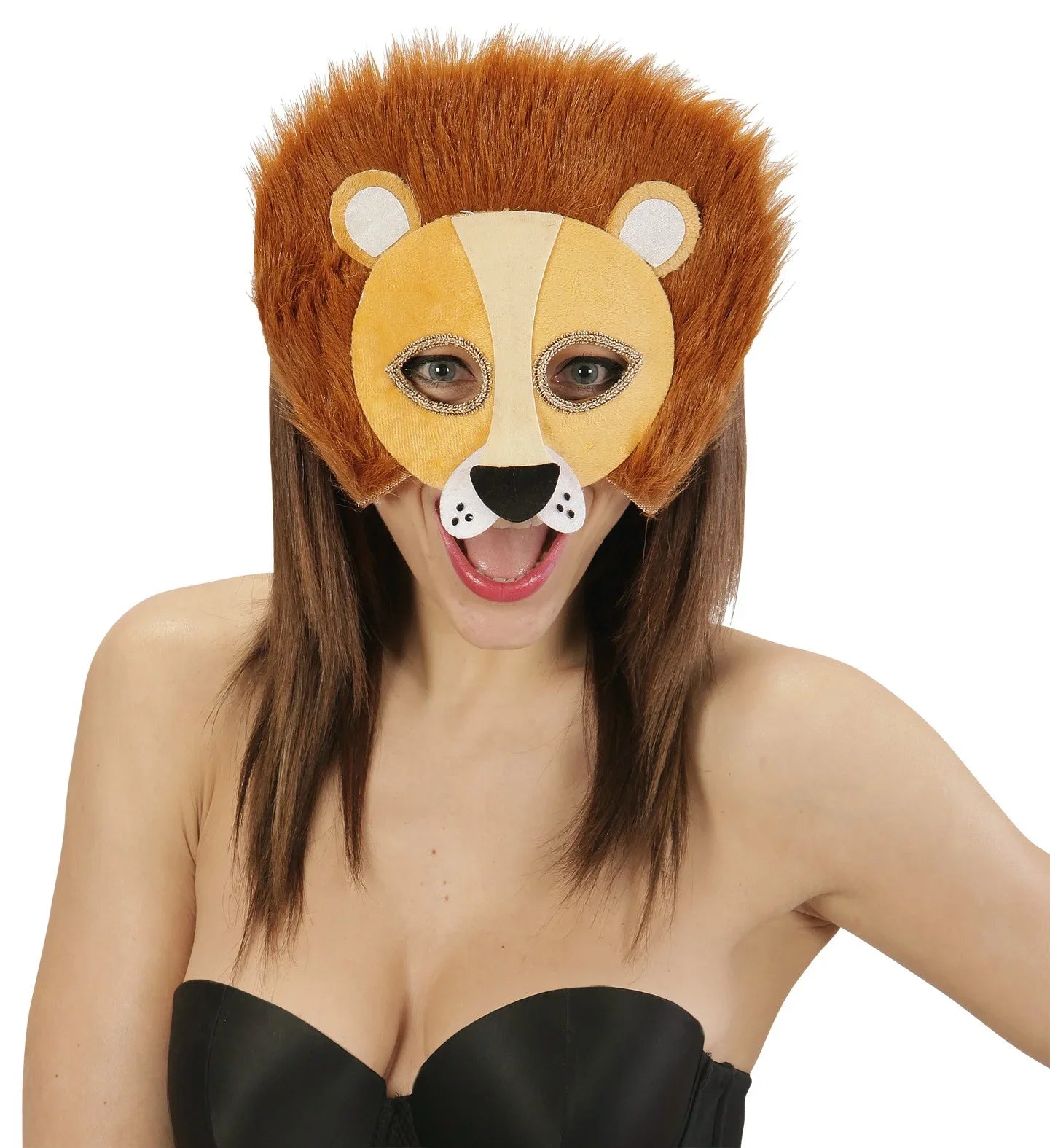 Máscara de León de Peluche Máscaras y Caretas Widmann