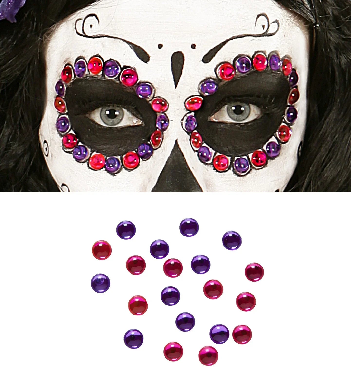 Gemas maquillaje Rosa y Violeta Maquillajes y Pinturas Widmann