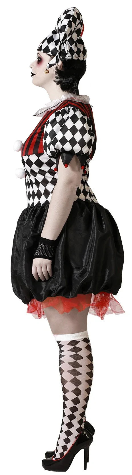 Disfraz de Arlequina Demoníaca para Mujer Payasos Asesinos Atosa