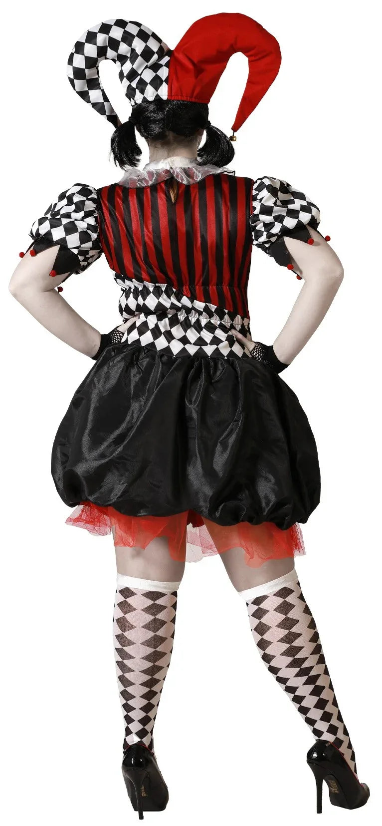 Disfraz de Arlequina Demoníaca para Mujer Payasos Asesinos Atosa