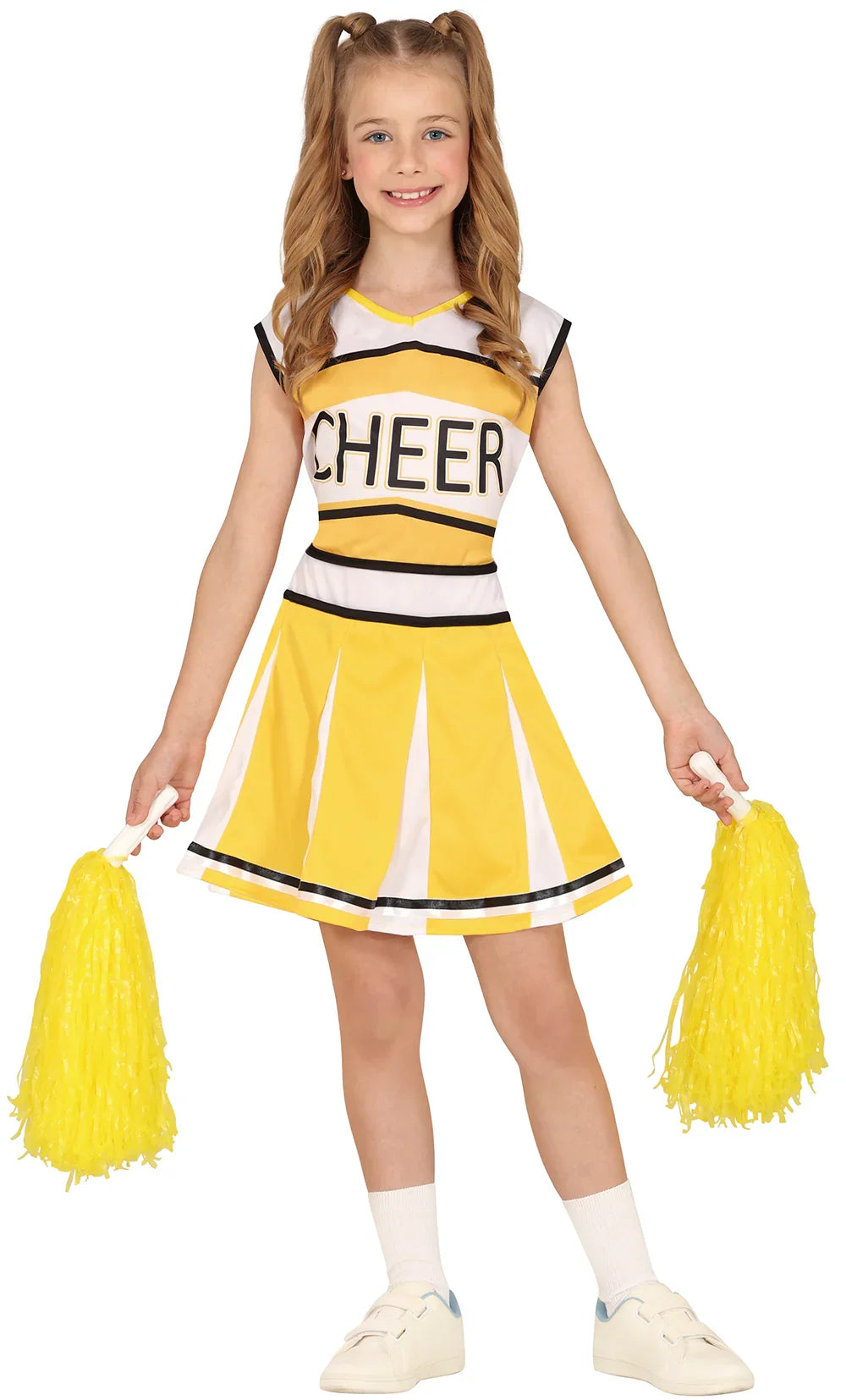 Disfraz de Animadora Cheerleader Amarilla para Niña Animadoras Guirca