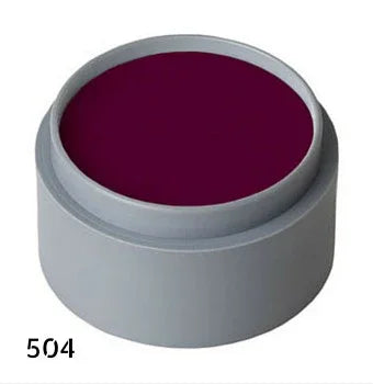 Maquillaje al Agua Profesional Grimas Maquillajes y Pinturas Grimas 504 - Rojo Burdeos 15 ml