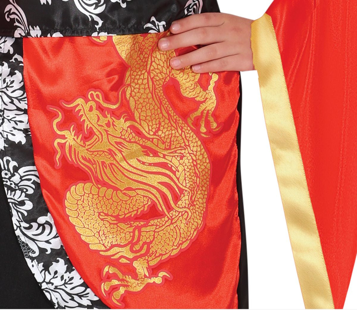 Disfraz de China Rojo y Negro Infantil