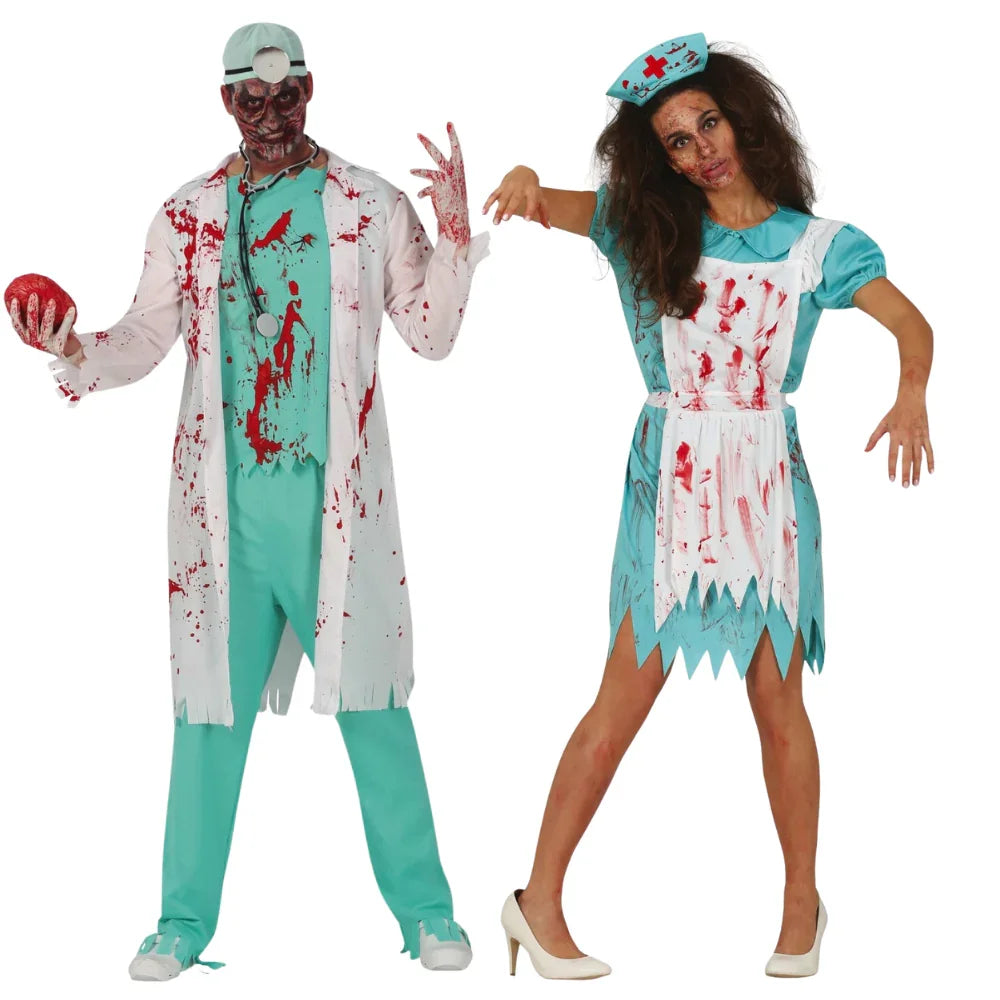 Disfraces en Pareja de Doctor y Enfermera Zombies Zombies Disfraces Simon