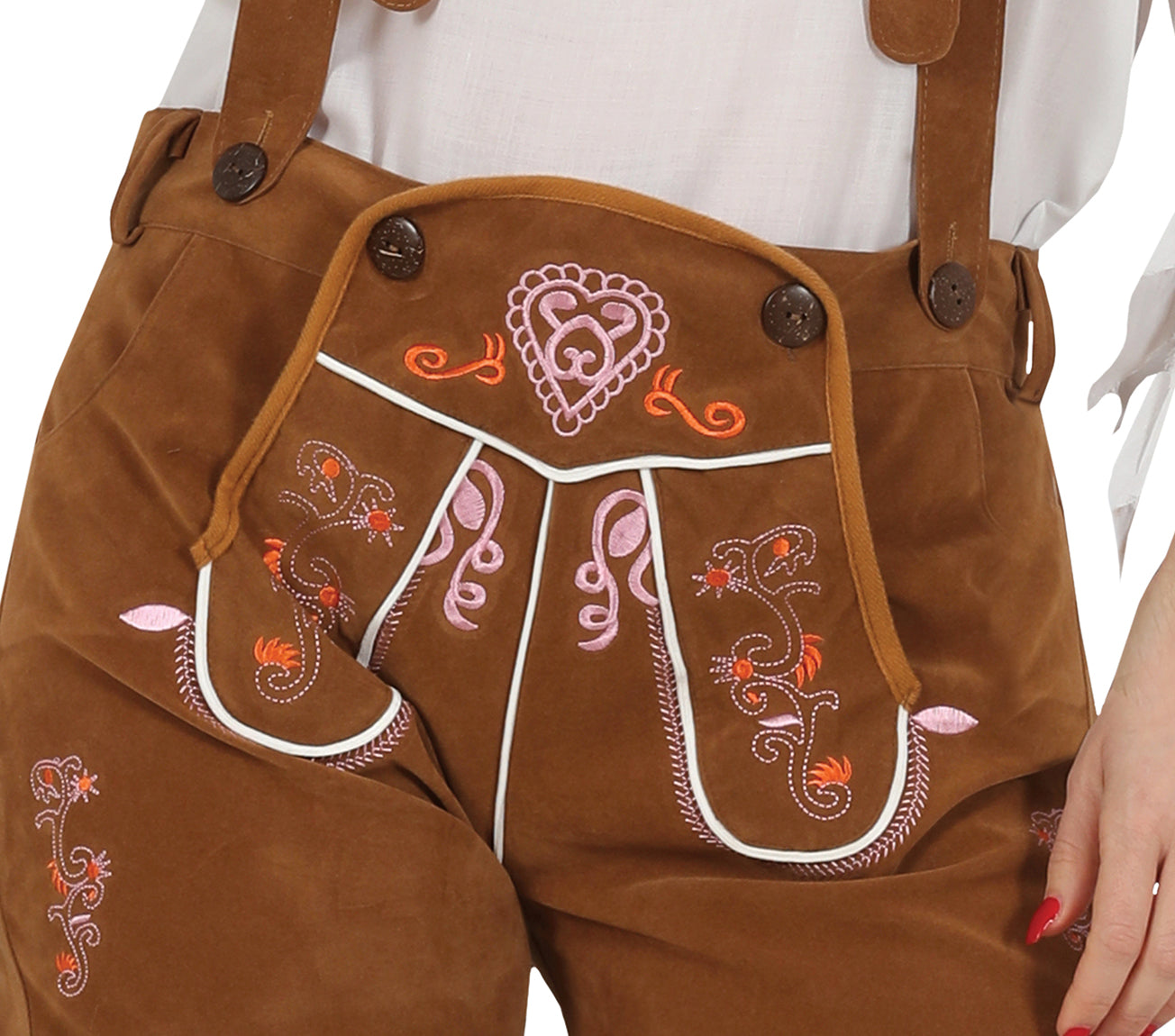 Disfraz de Tirolesa Oktoberfest en Marrón Claro para Mujer