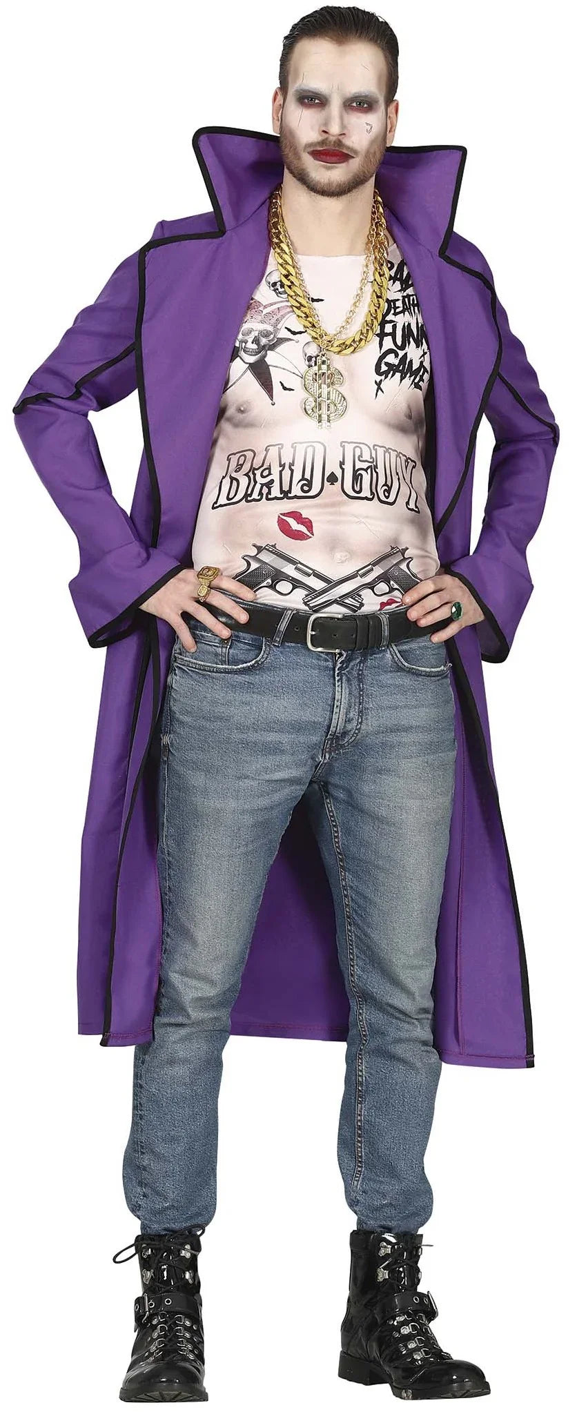 Disfraces en Pareja de Joker y Harley Villana Superhéroes Disfraces Simon