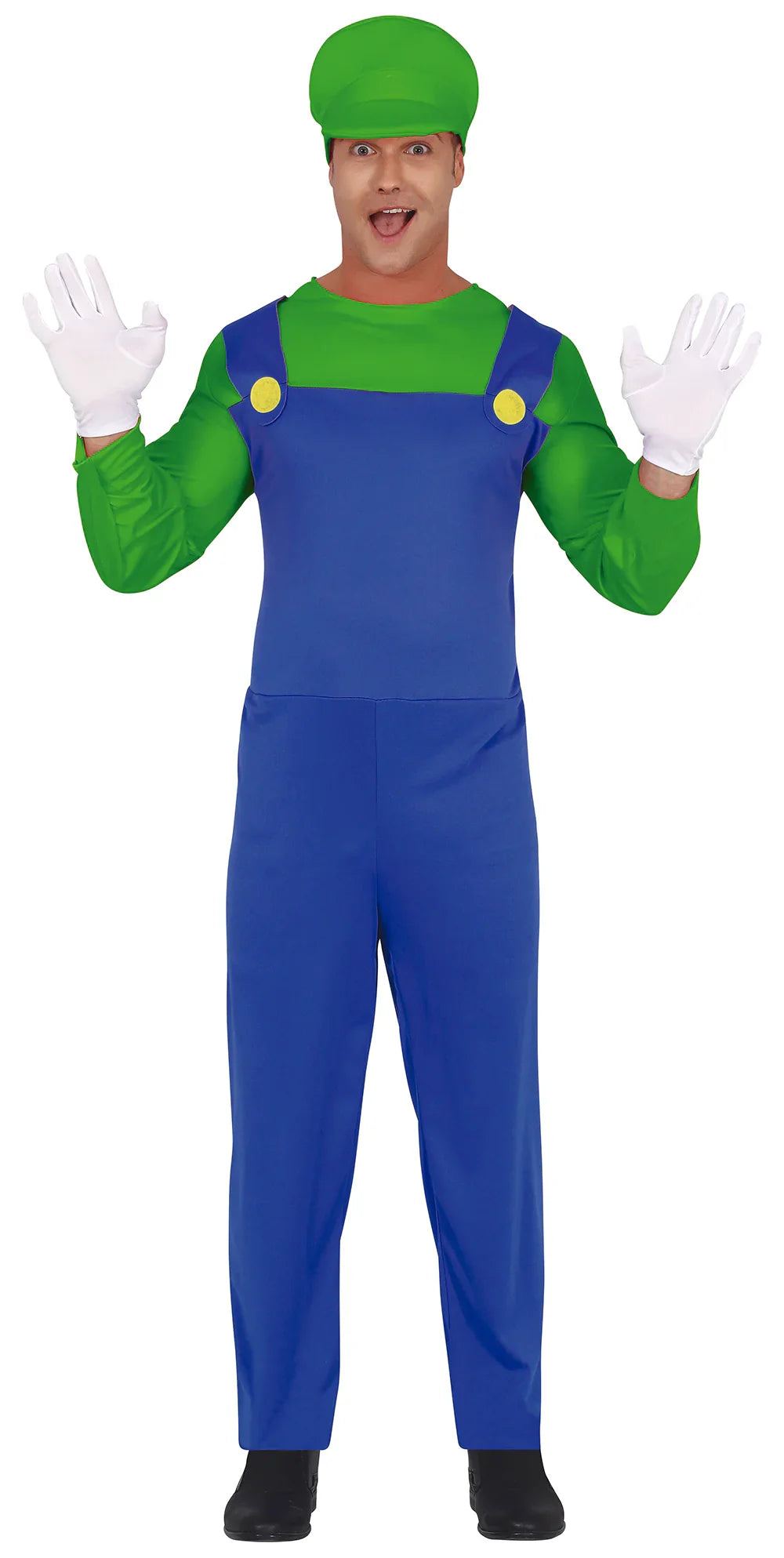 Disfraz de Fontanero Luigi para Hombre Super Mario Bros y Luigi Guirca M