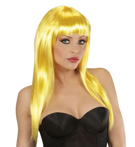 Peluca Amarilla Brillante con Flequillo Pelucas Widmann