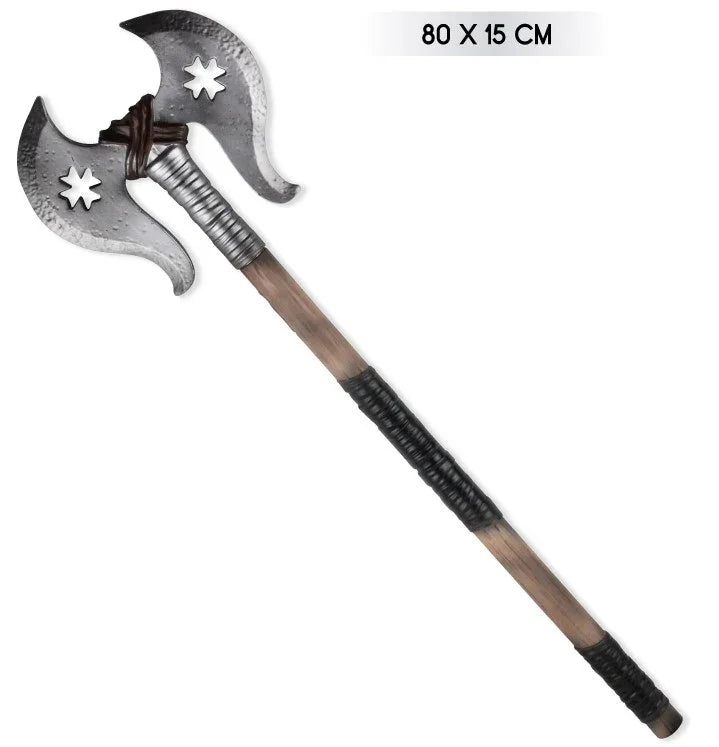 Hacha Doble de Guerrero Vikingo Armas Partilandia
