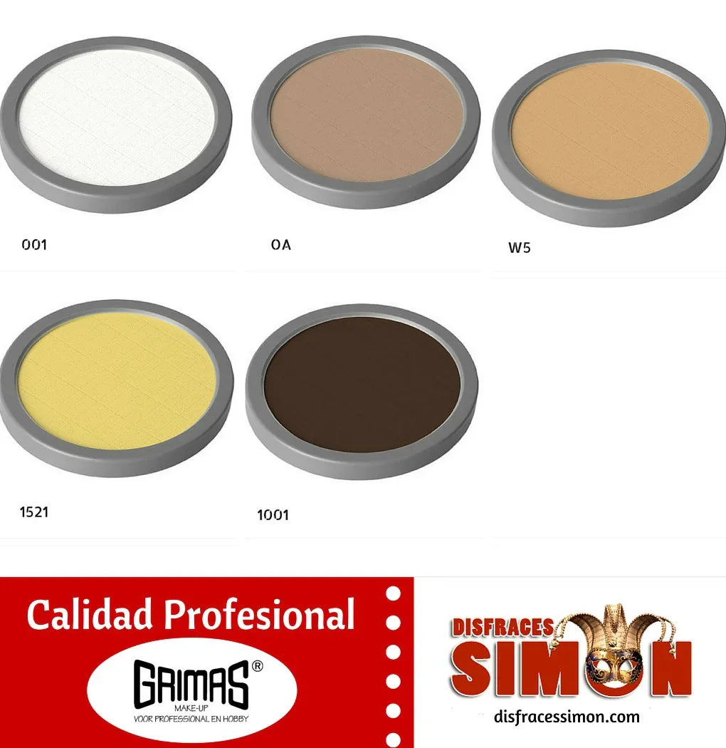 Maquillaje Cake Profesional Maquillajes y Pinturas Grimas 001 - Blanco