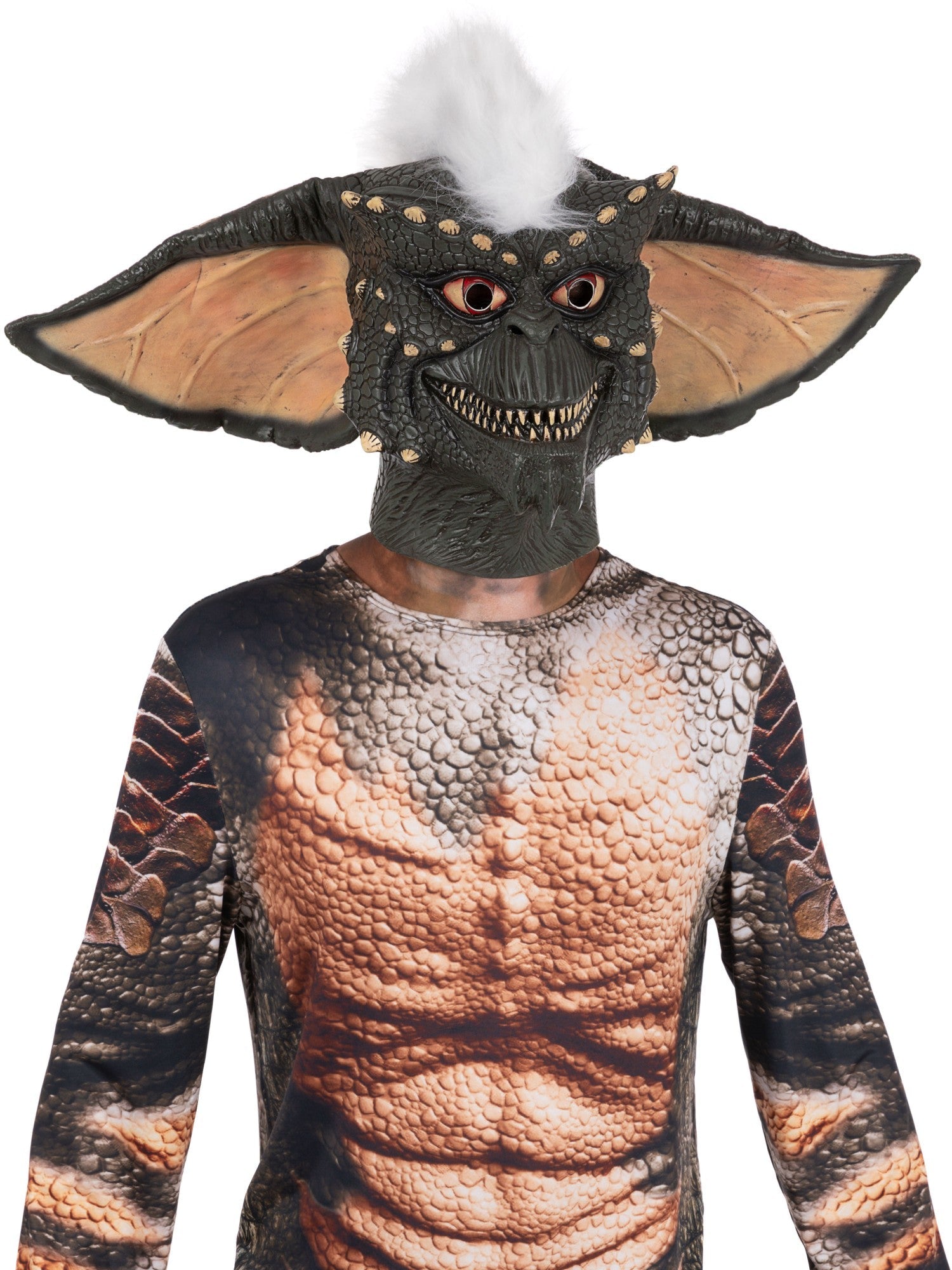 Máscara de Gremlin Malo Stripe con Cresta Máscaras y Caretas Smiffys
