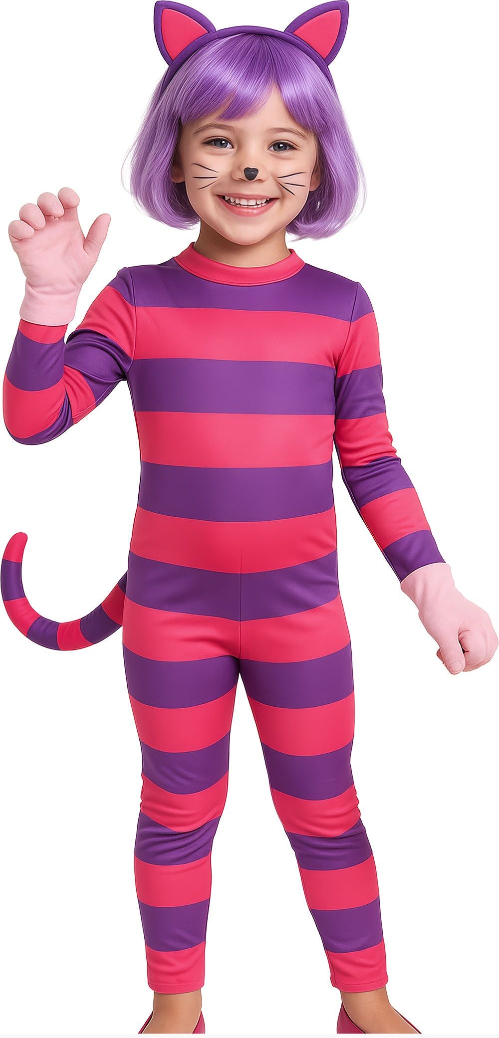 Costume Gatto Cheshire per Bambina
