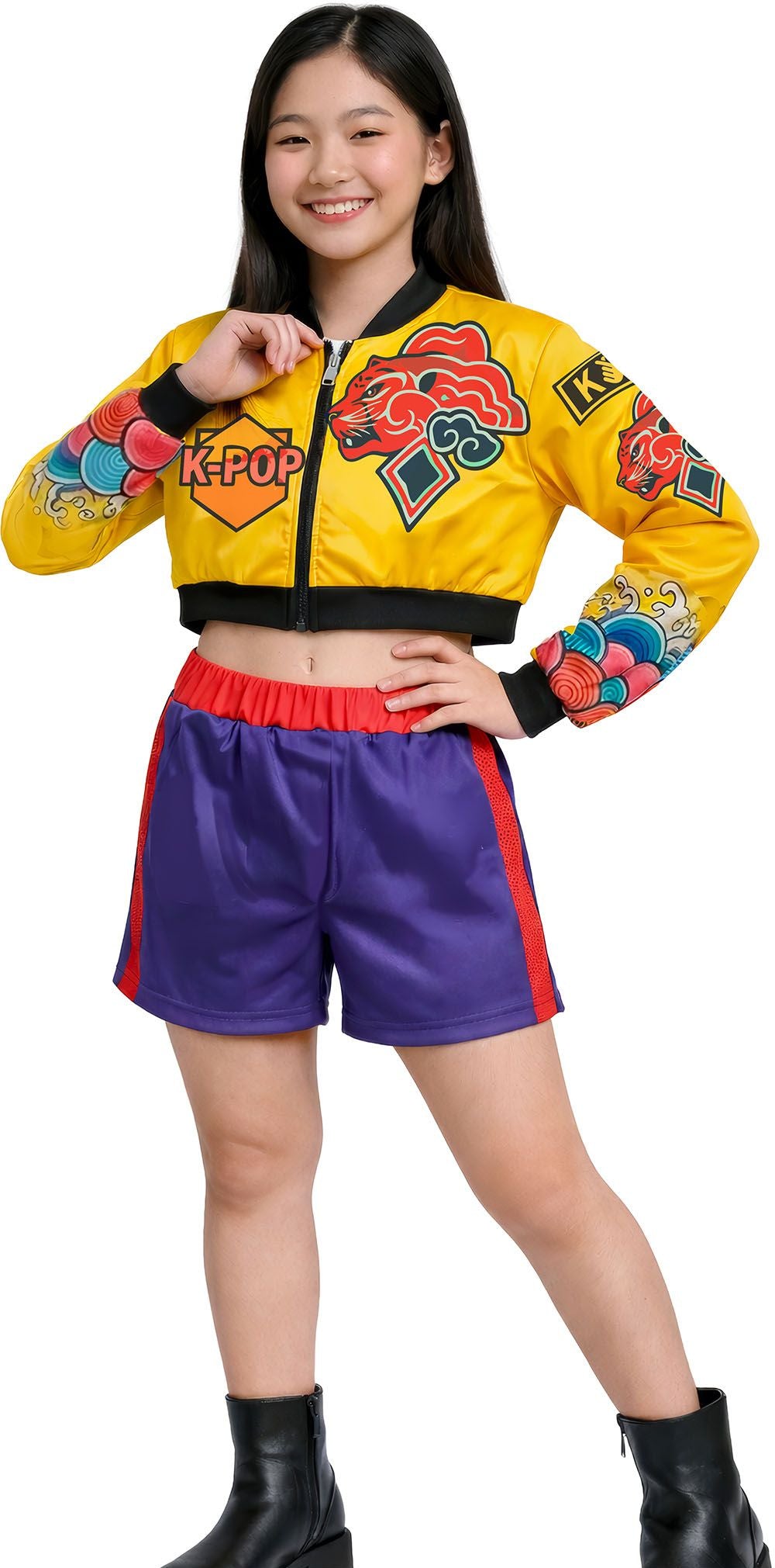 Costume di Rumi Basic Bomber K-pop per bambino