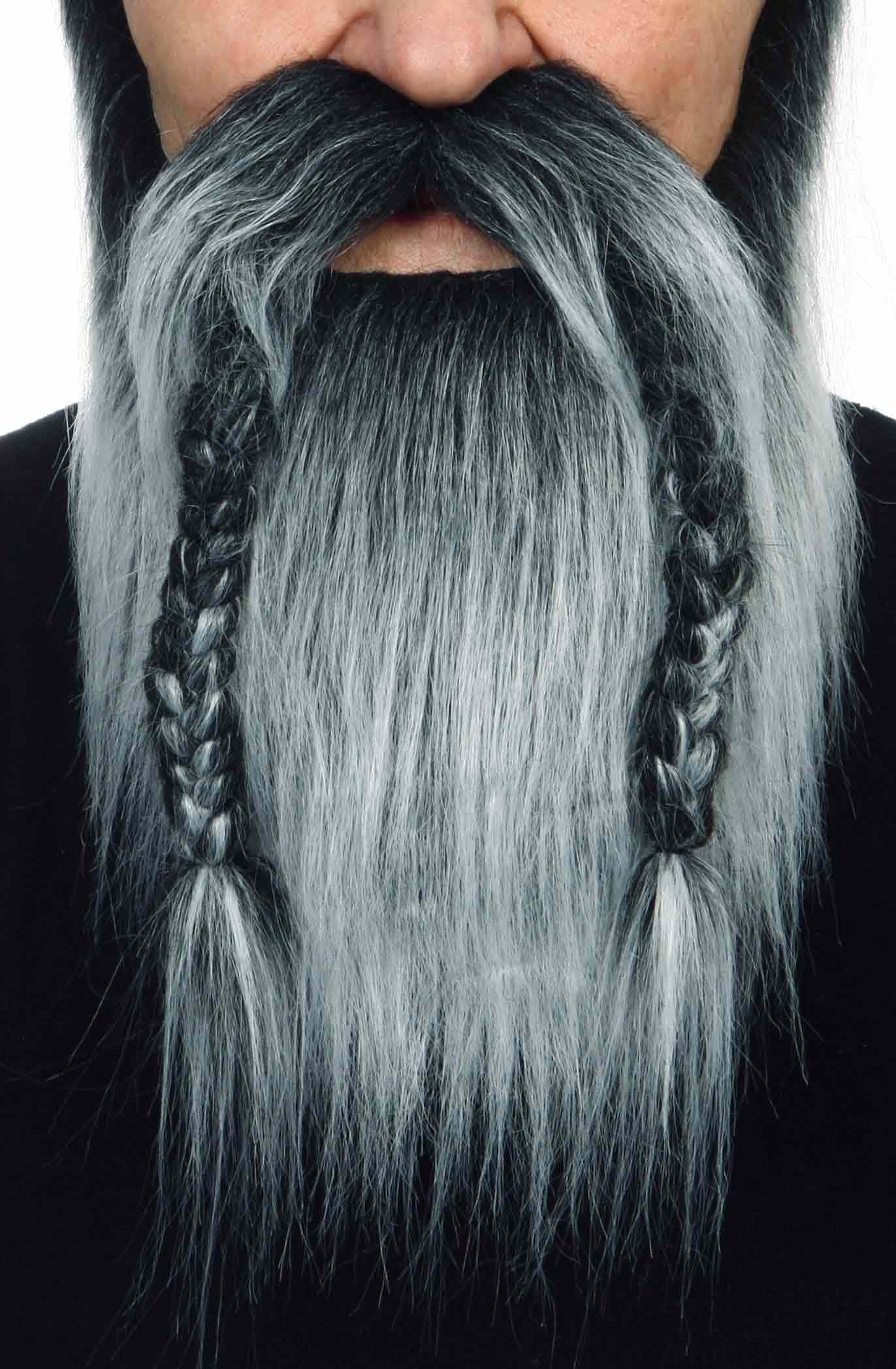 Barba de Vikingo con Trenzas Barbas y Bigotes Viving Moreno - Canoso
