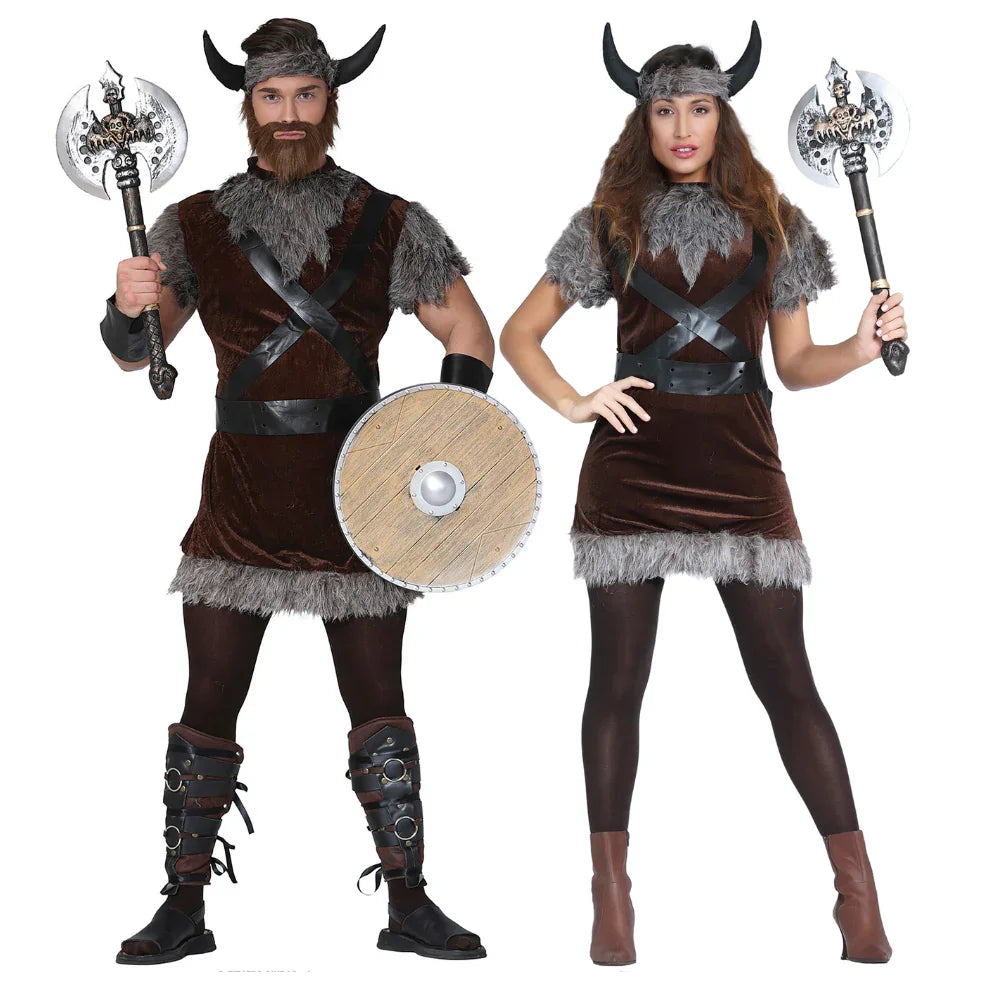 Disfraces en Pareja de Vikingos Salvajes Vikingos Disfraces Simon